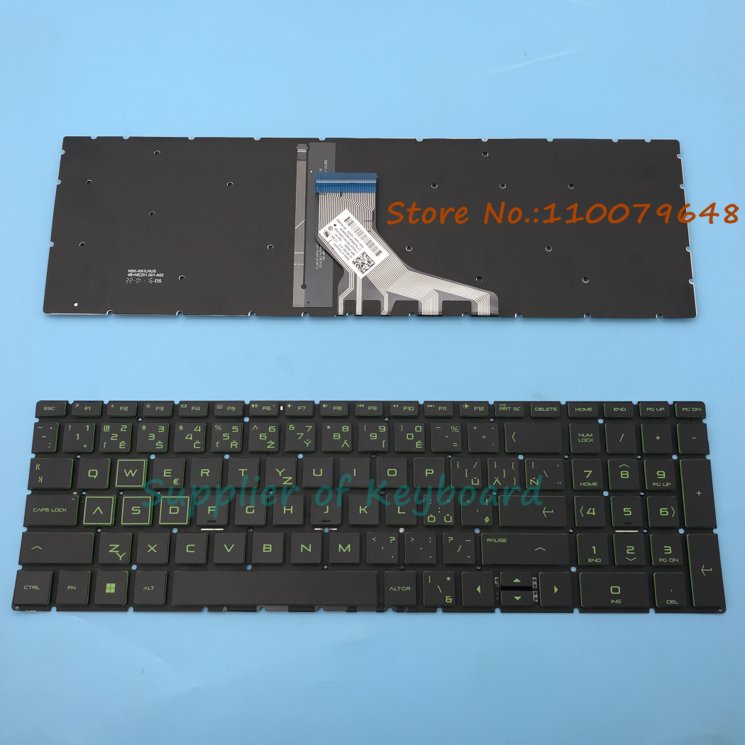 Gaming Keyboard Hp - Klawiatura angielska/rosyjska/brytyjska/hiszpańska/czeska do HP Pavilion Gaming