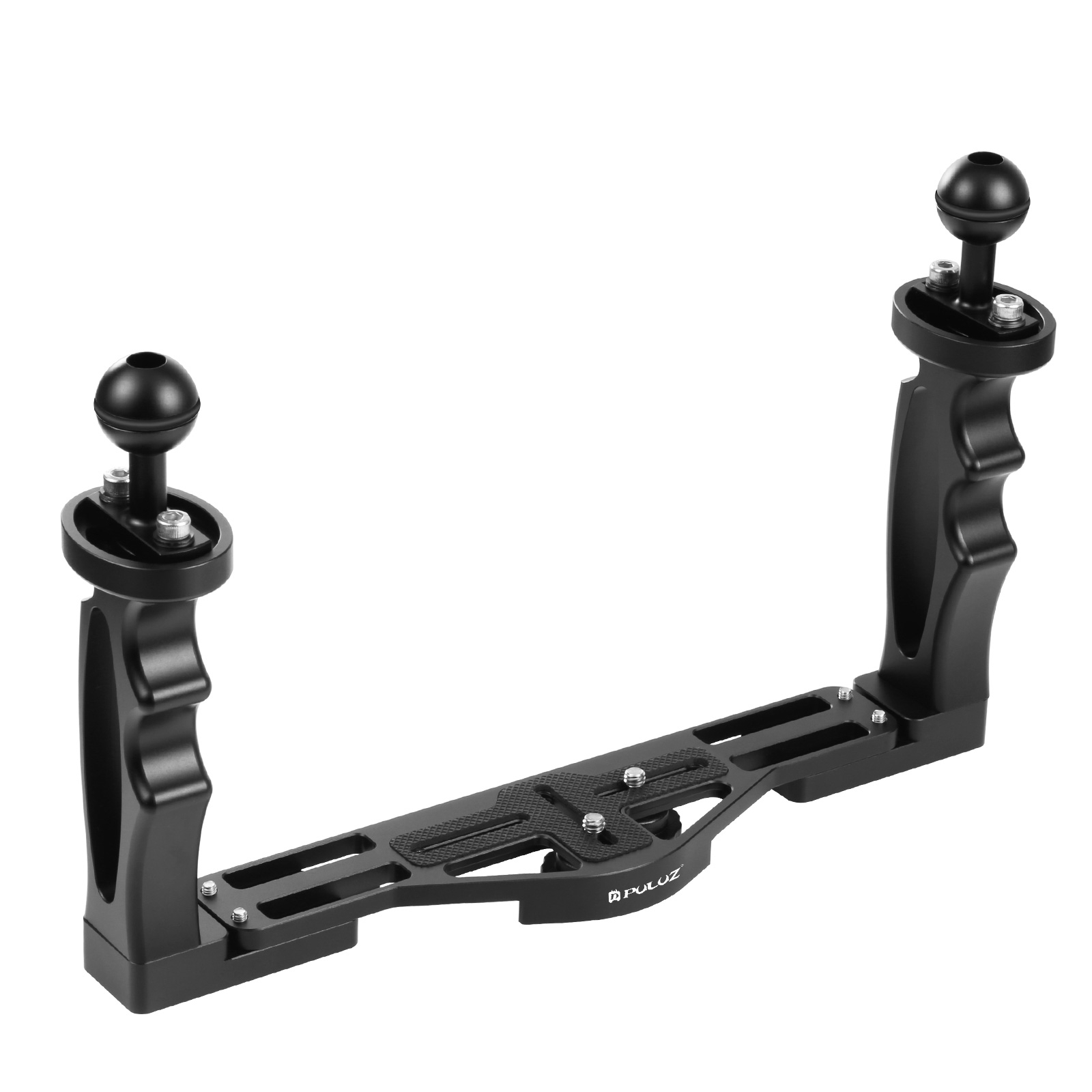 Stabilizer Screw In - PULUZ Podwójne Uchwyty Aluminiowa Taca Stabilizator