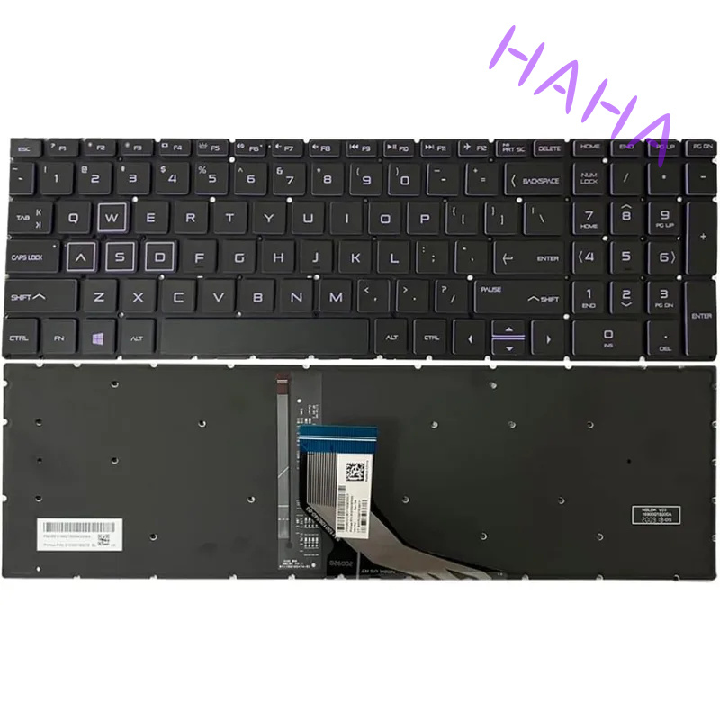 Gaming Keyboard Hp - H+ Fioletowa klawiatura z podświetleniem, zamiennik