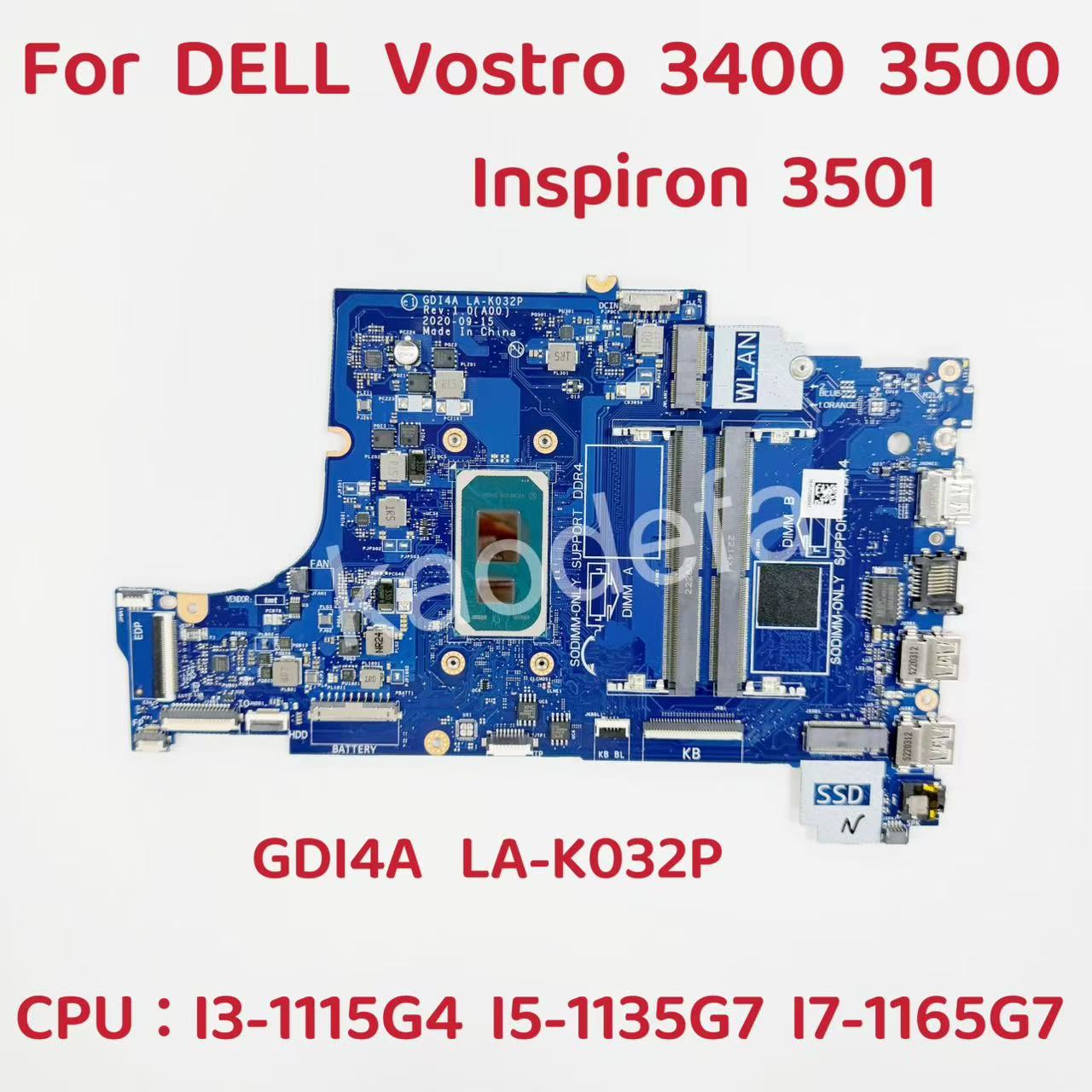 Intel Cpu Core I7 - Płyta główna GDI4A LA-K032P do laptopa