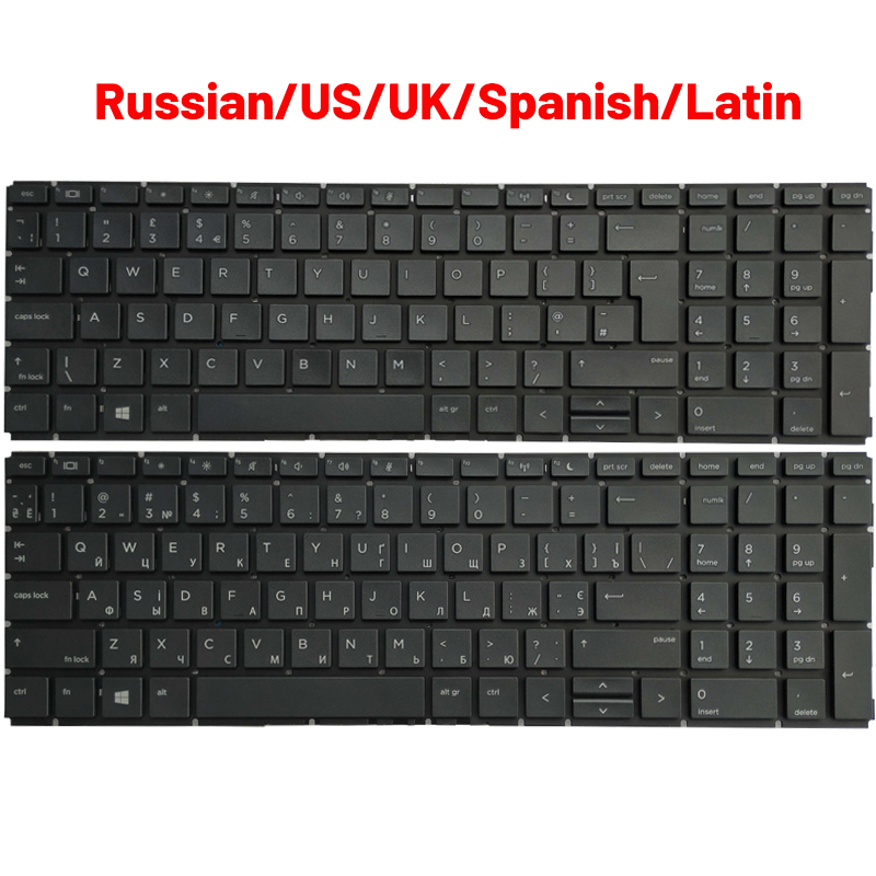 Gaming Keyboard Hp - NOWA rosyjska/amerykańska/brytyjska/hiszpańska/łacińska klawiatura do laptopów HP