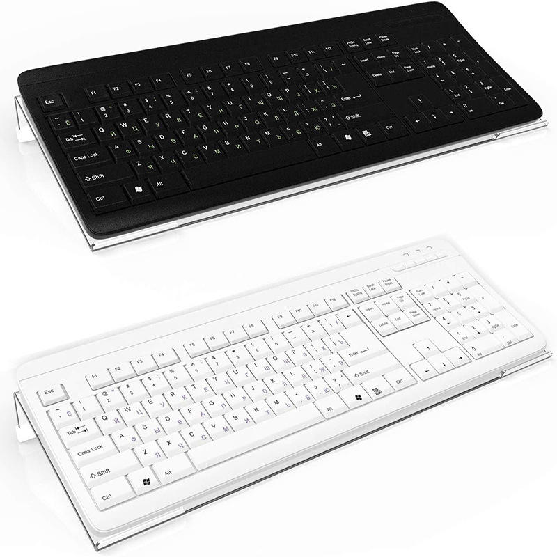 Gaming Keyboard Types - Przezroczysta akrylowa ergonomiczna podstawka pod klawiaturę,
