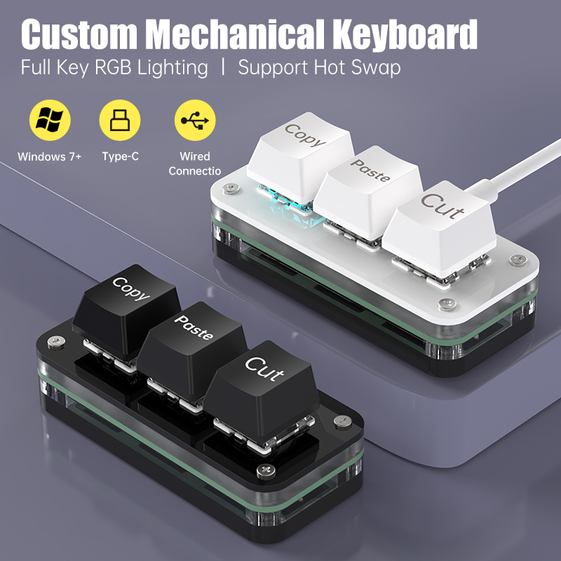 Gaming Keyboard Mini - Mini klawiatura z 3 klawiszami do