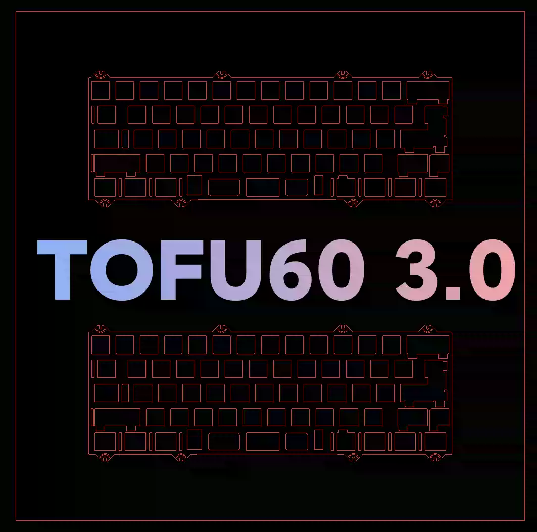 Stabilizer Screw In - Płytka dedykowana do klawiatury KBDFANS TOFU60