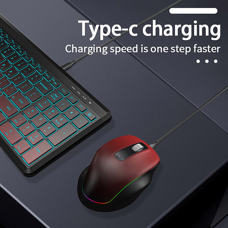 RGB Backlit Silent Wireless Ke – Gaming Keyboard Bundle recenzja i cena