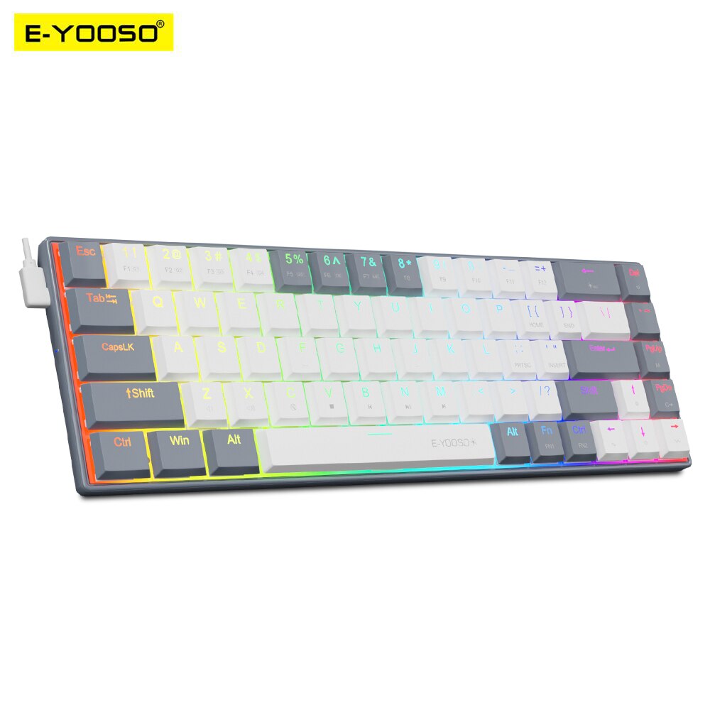 E-YOOSO A68 RGB Mini Slim USB  – Gaming Keyboard Bundle recenzja i cena