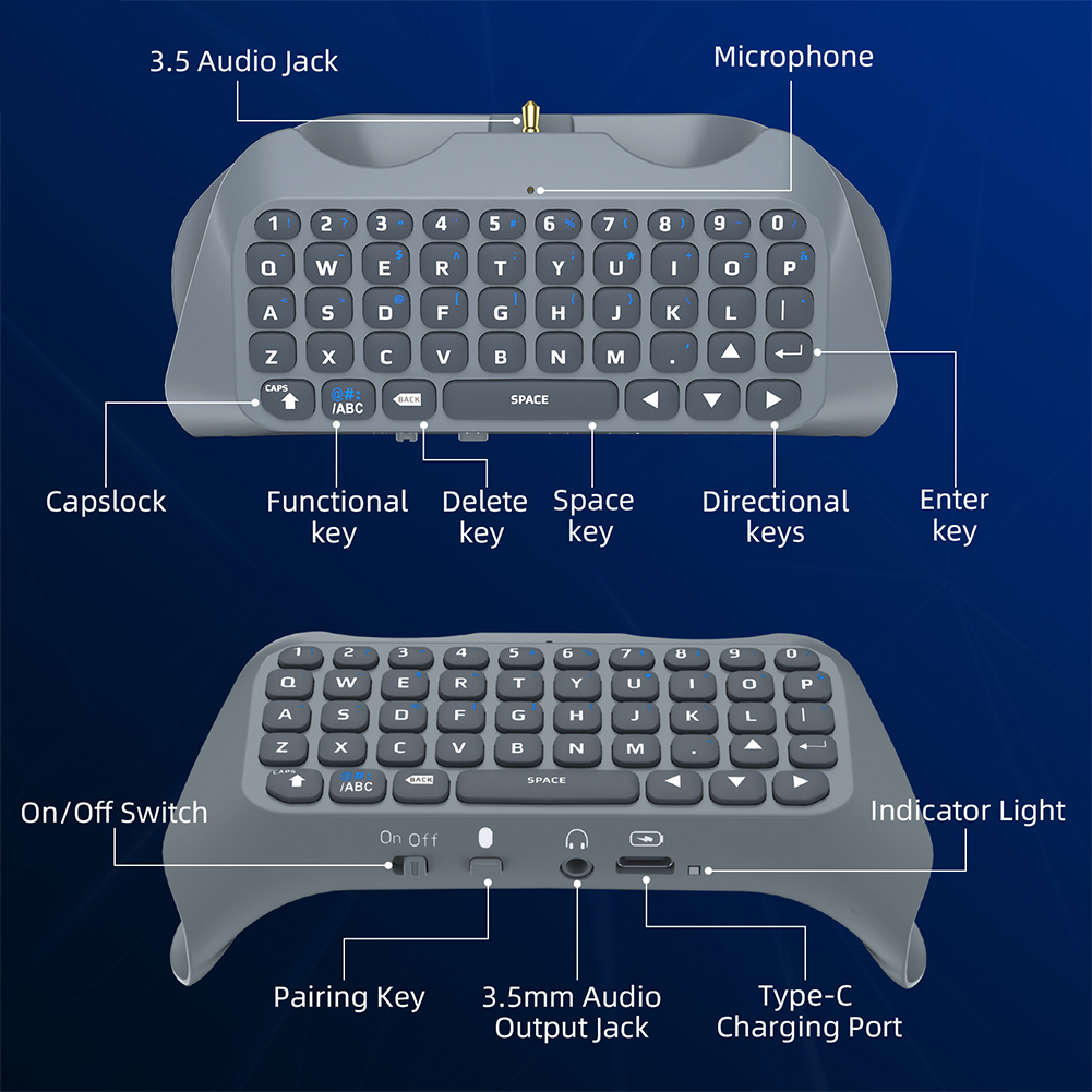 Bezprzewodowy kontroler klawia – Gaming Keyboard Types recenzja i cena