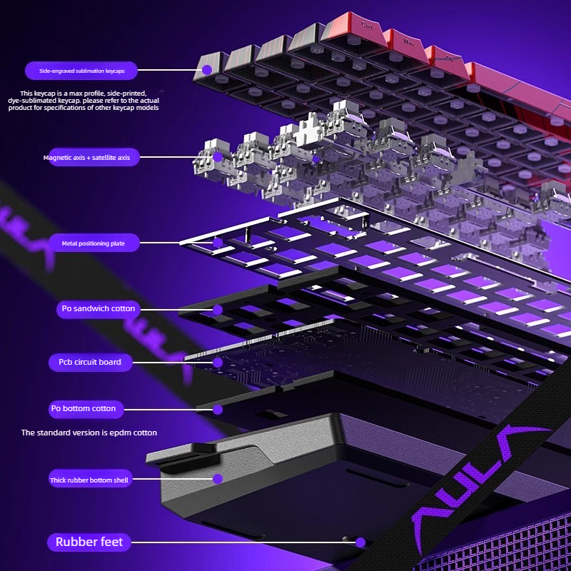 AULA WiN60/68HE Klawiatura Mag – Gaming Keyboard Blue Switches recenzja i cena