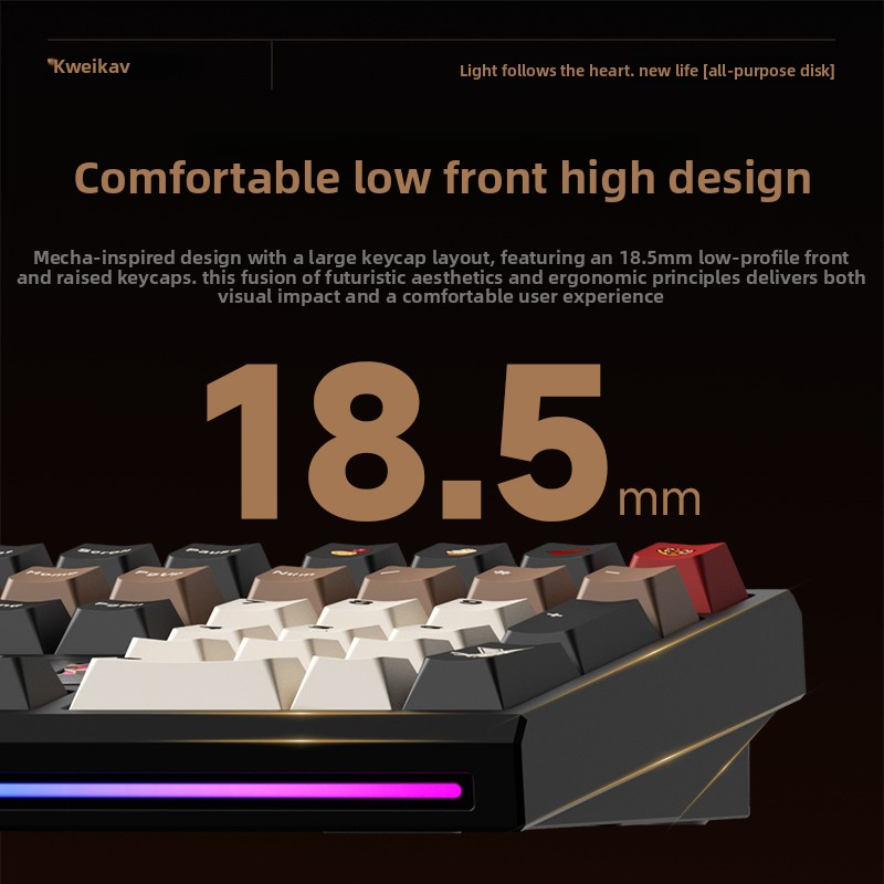 Klawiatura mechaniczna WEIKAV  – Gaming Keyboard Mechanical Wireless recenzja i cena