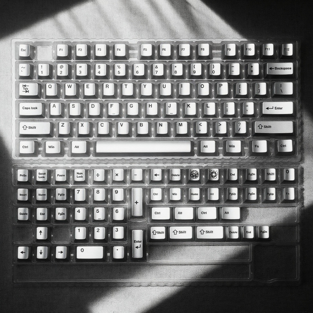 Srebrne metaliczne nakładki na – Gaming Keyboard Extension recenzja i cena