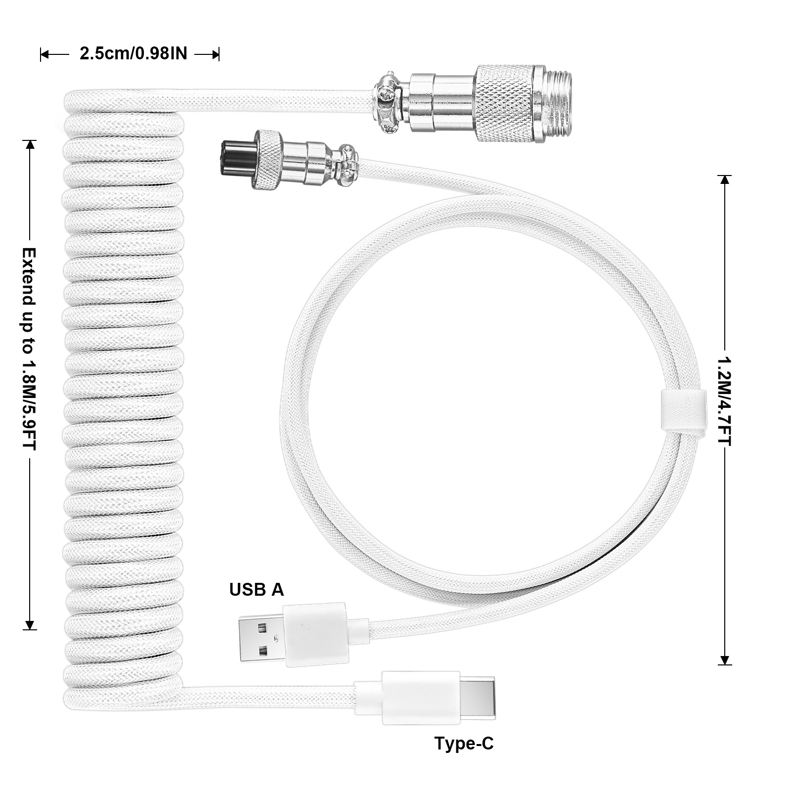 Kabel spiralny USB typu C do k – Gaming Keyboard Types recenzja i cena