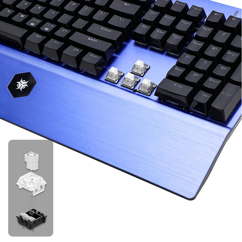 Klawiatura mechaniczna HEXGEAR – Gaming Keyboard Blue Switches recenzja i cena